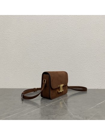 Borsa Teen Triomphe in pelle di vitello lucida CELINE