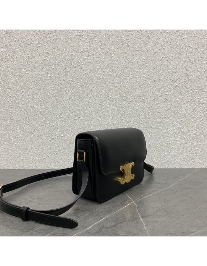 Borsa Teen Triomphe in pelle di vitello lucida CELINE