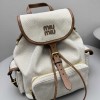 Zaino in canvas e pelle MIUMIU