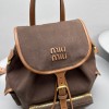 Zaino in canvas e pelle MIUMIU