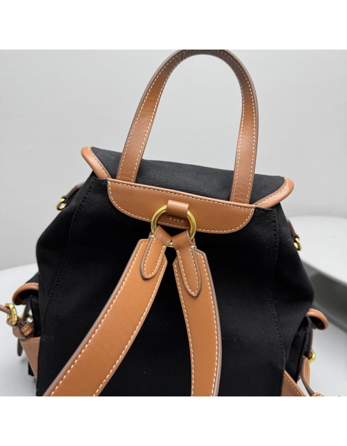 Zaino in canvas e pelle MIUMIU