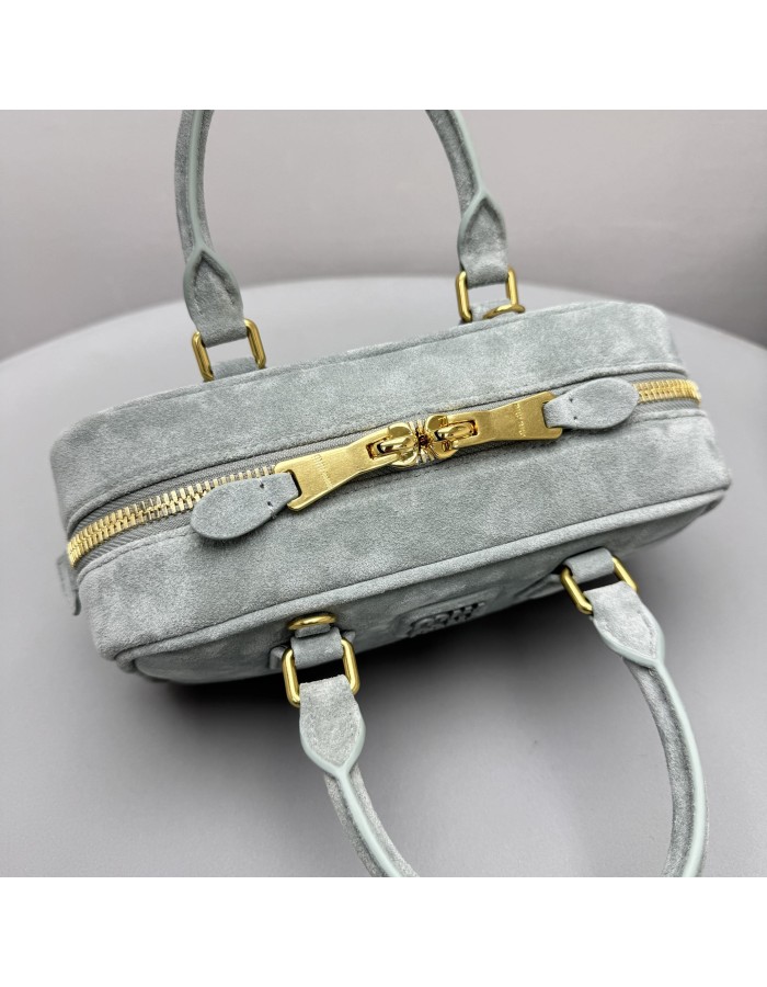 Borsa Arcadie in pelle scamosciata con imbottitura MIUMIU