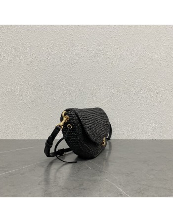 HALFMOON SOFT TRIOMPHE PICCOLA IN RAFIA CELINE