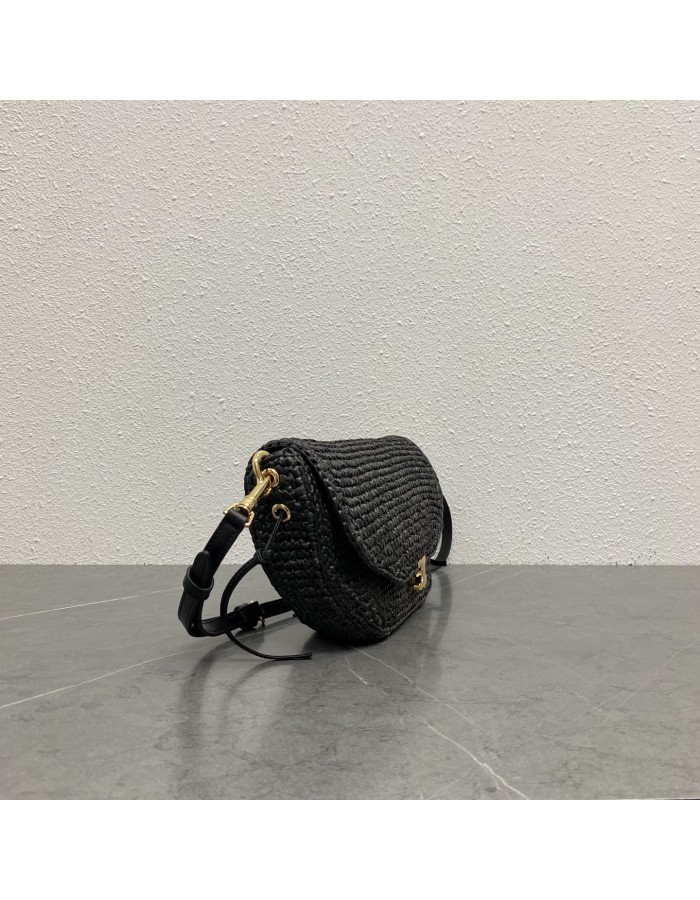 HALFMOON SOFT TRIOMPHE PICCOLA IN RAFIA CELINE