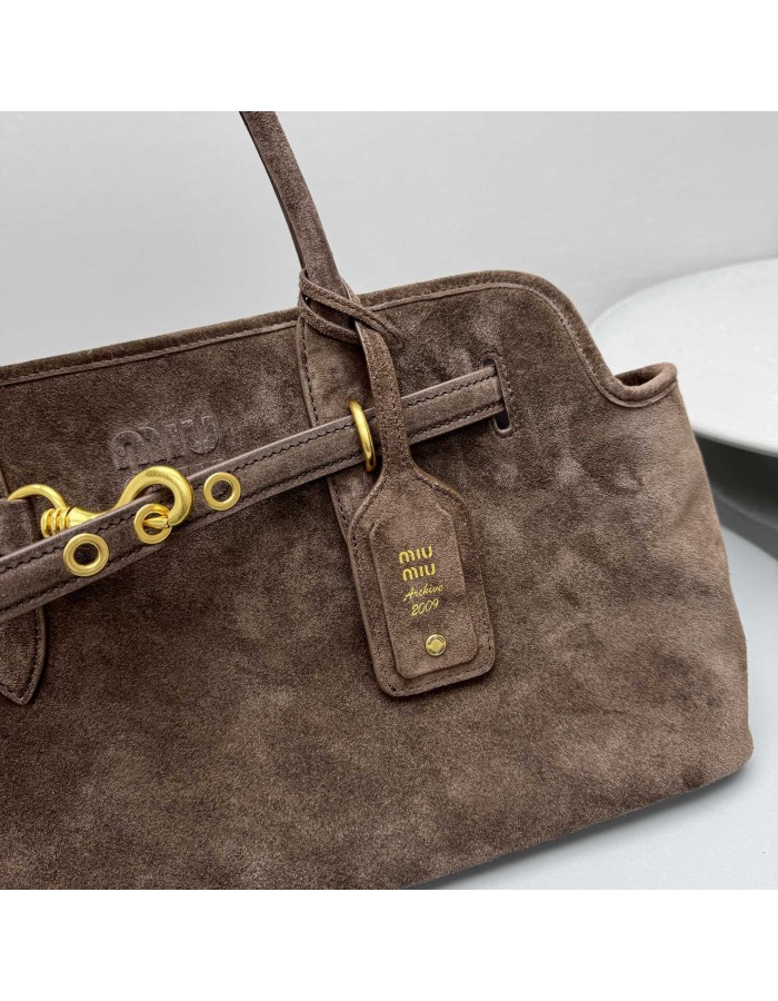 Borsa Aventure in pelle scamosciata MIUMIU