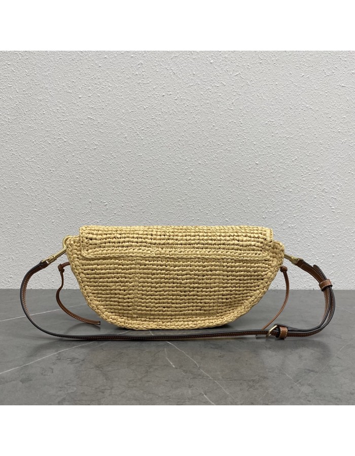 HALFMOON SOFT TRIOMPHE PICCOLA IN RAFIA CELINE