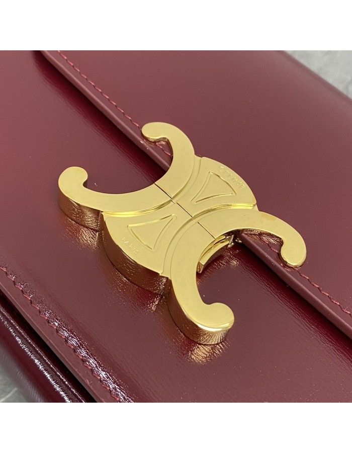 Borsa Teen Triomphe in pelle di vitello lucida CELINE