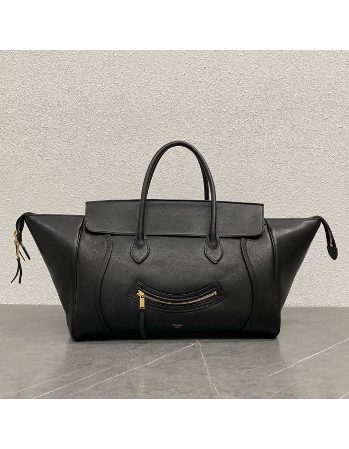 LUGGAGE IN MORBIDA PELLE DI AGNELLO LUCIDA CELINE