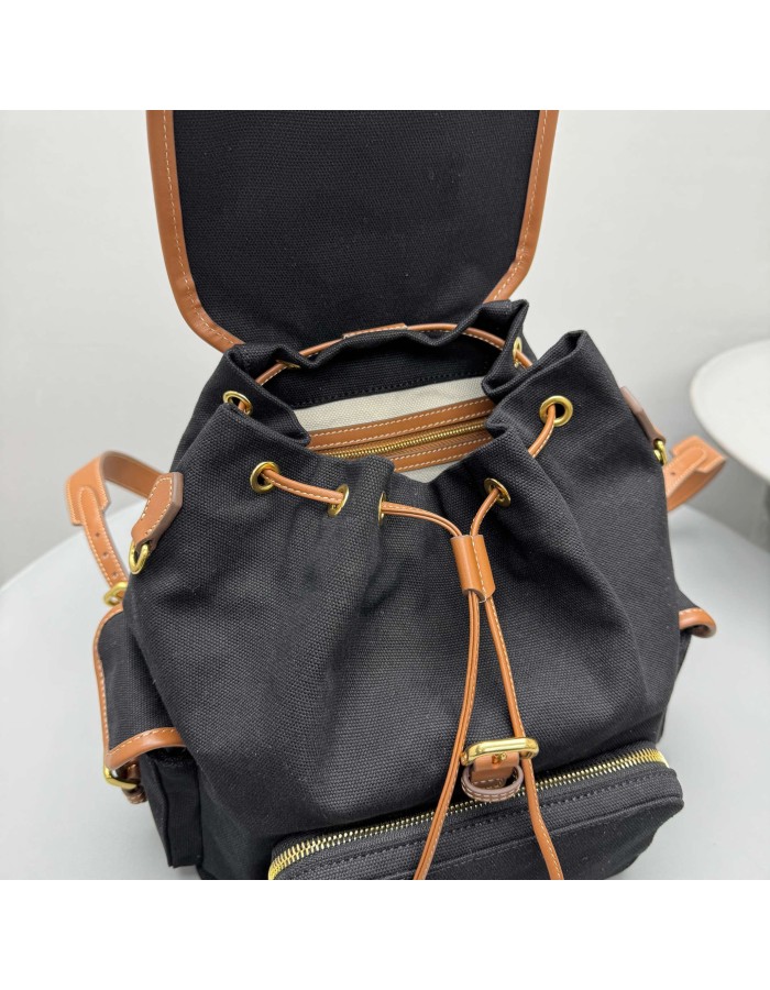 Zaino in canvas e pelle MIUMIU