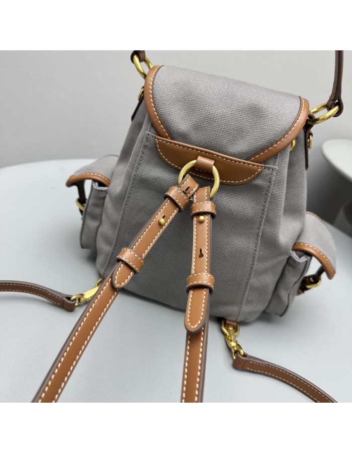 Zaino in canvas e pelle MIUMIU