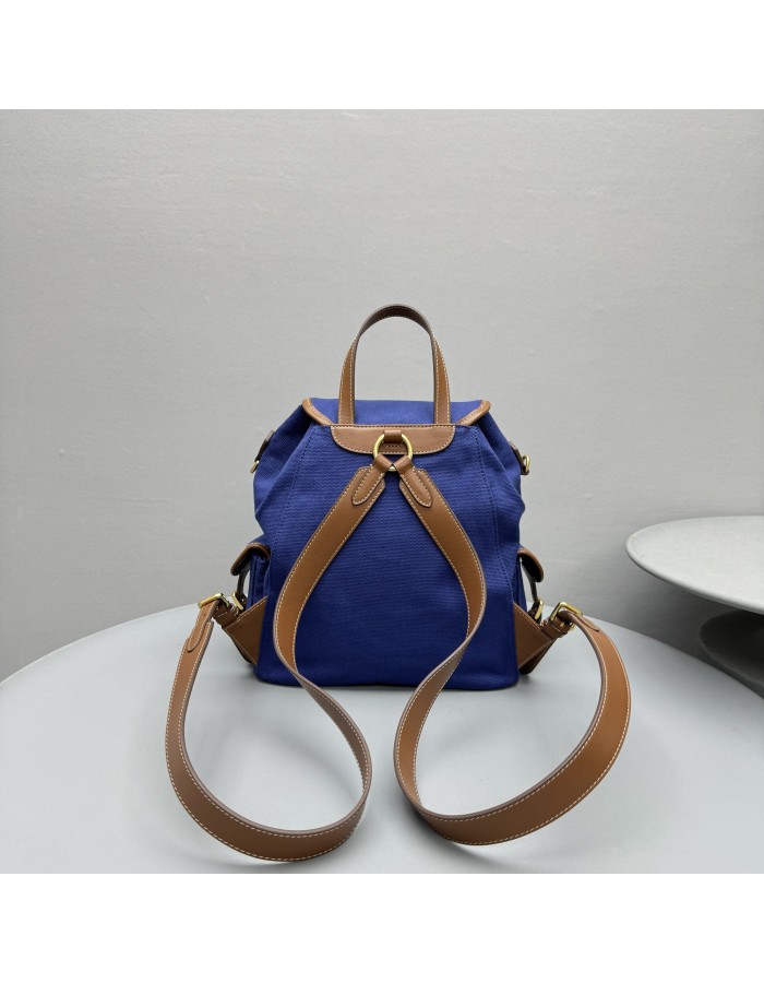 Zaino in canvas e pelle MIUMIU
