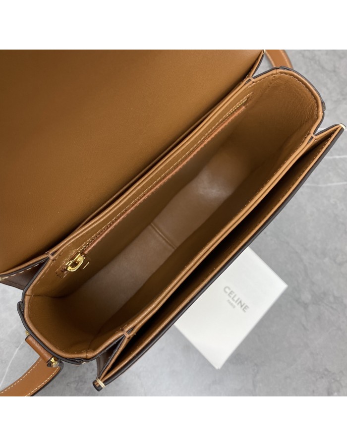 Borsa Teen Triomphe in pelle di vitello lucida CELINE