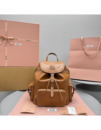 Zaino in pelle MIUMIU