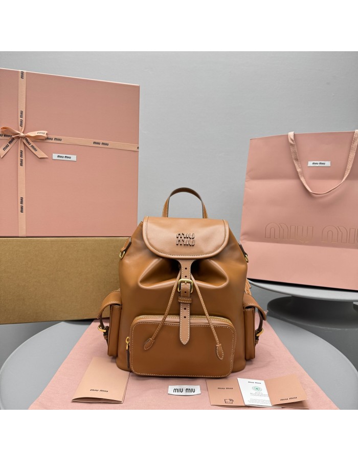 Zaino in pelle MIUMIU