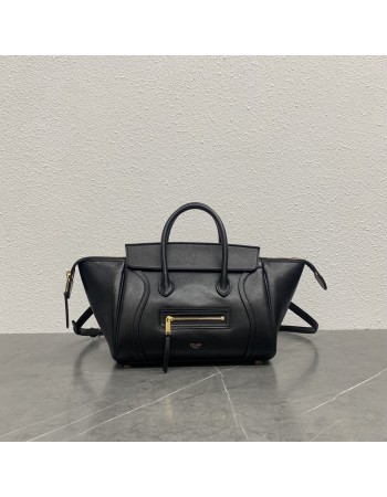 LUGGAGE PICCOLA IN MORBIDA PELLE DI AGNELLO LUCIDA CELINE