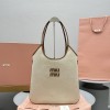 Borsa Ivy in canvas e pelle MIUMIU