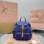 Zaino in canvas e pelle MIUMIU