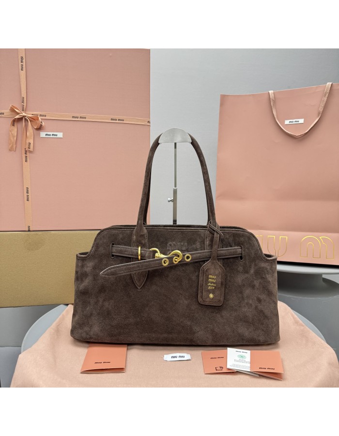 Borsa Aventure in pelle scamosciata MIUMIU