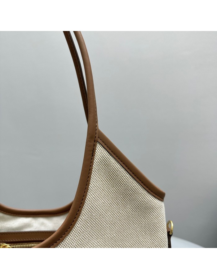 Borsa Ivy in canvas e pelle MIUMIU