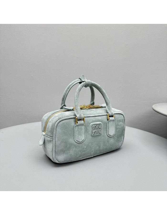Borsa Arcadie in pelle scamosciata con imbottitura MIUMIU