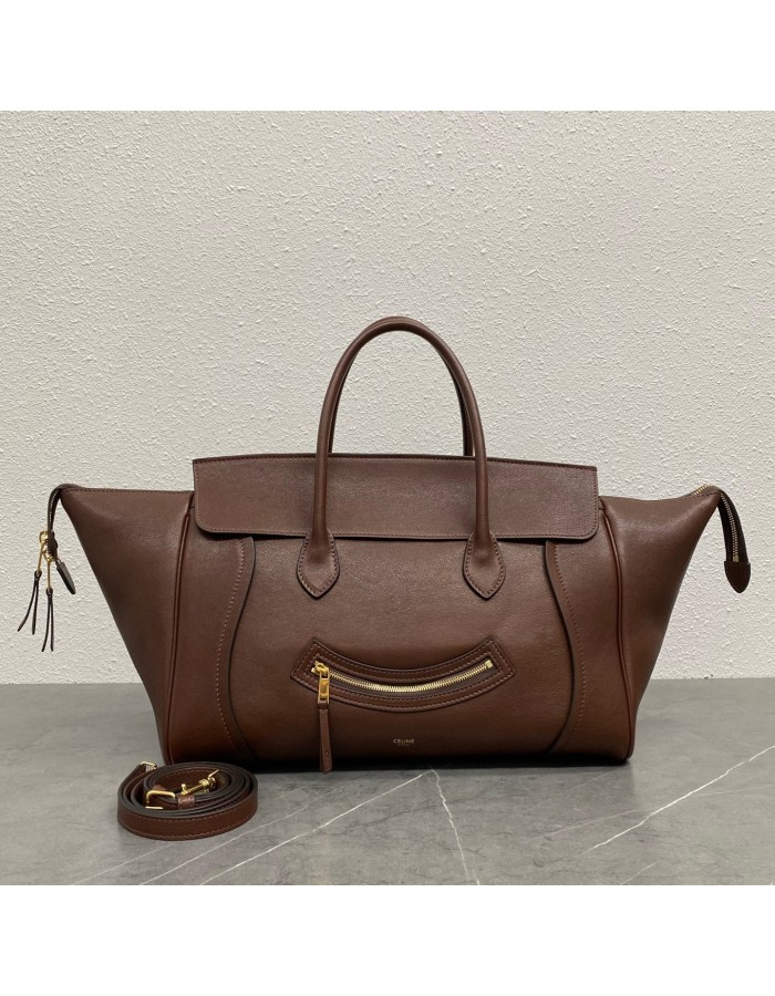 LUGGAGE IN MORBIDA PELLE DI AGNELLO LUCIDA CELINE