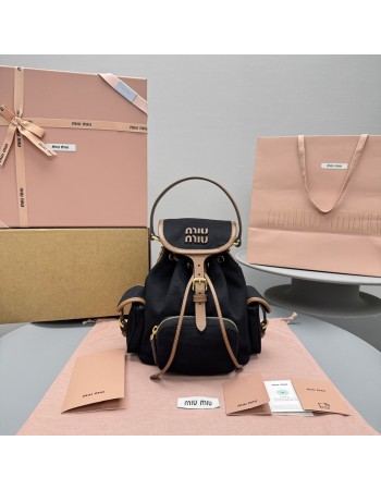 Zaino in canvas e pelle MIUMIU