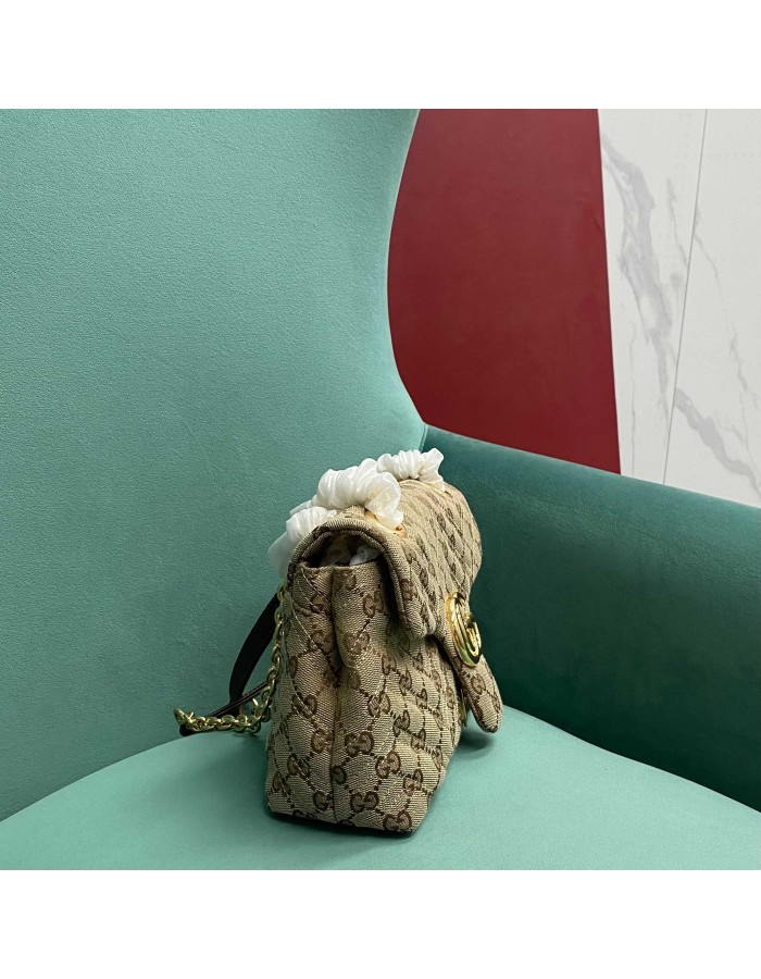 Borsa a spalla GG Marmont matelassé GUCCI
