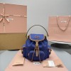 Zaino in canvas e pelle MIUMIU