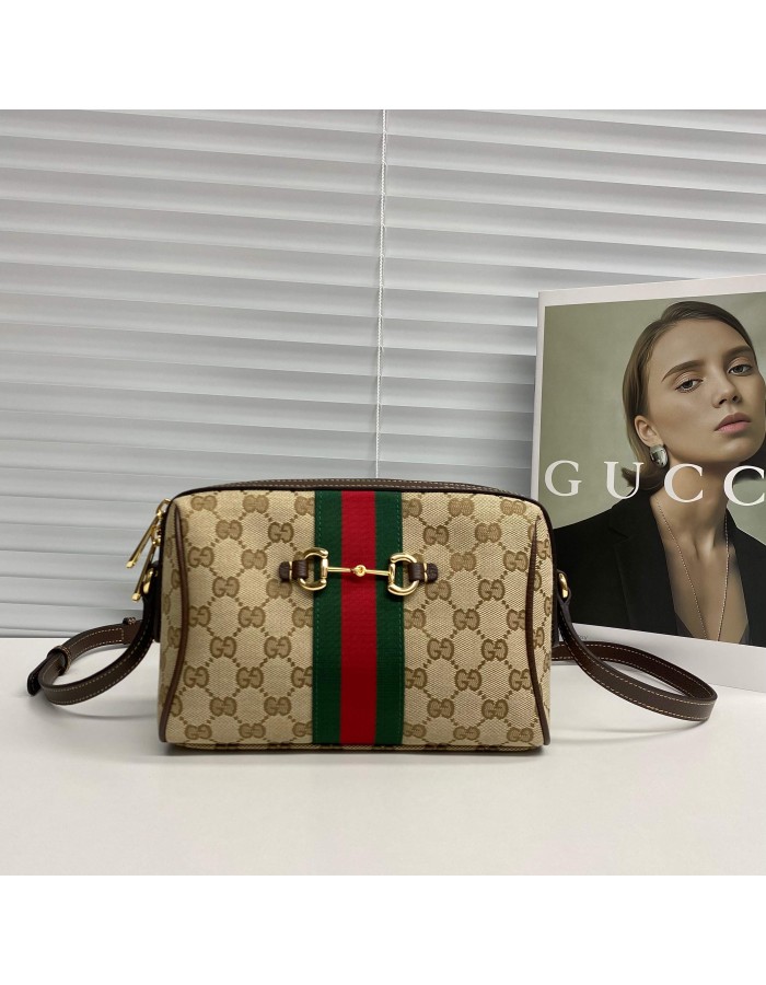 Camera bag Gucci Horsebit Web misura piccola GUCCI