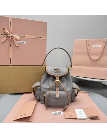 Zaino in canvas e pelle MIUMIU