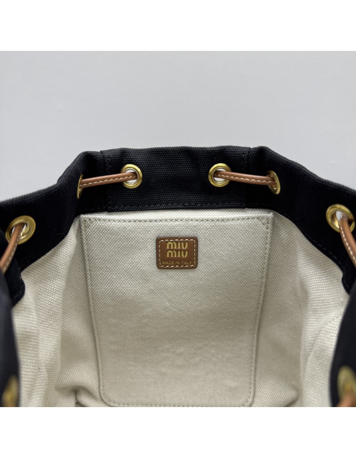 Zaino in canvas e pelle MIUMIU