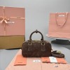 Borsa Arcadie in pelle scamosciata con imbottitura MIUMIU