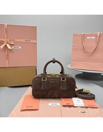Borsa Arcadie in pelle scamosciata con imbottitura MIUMIU