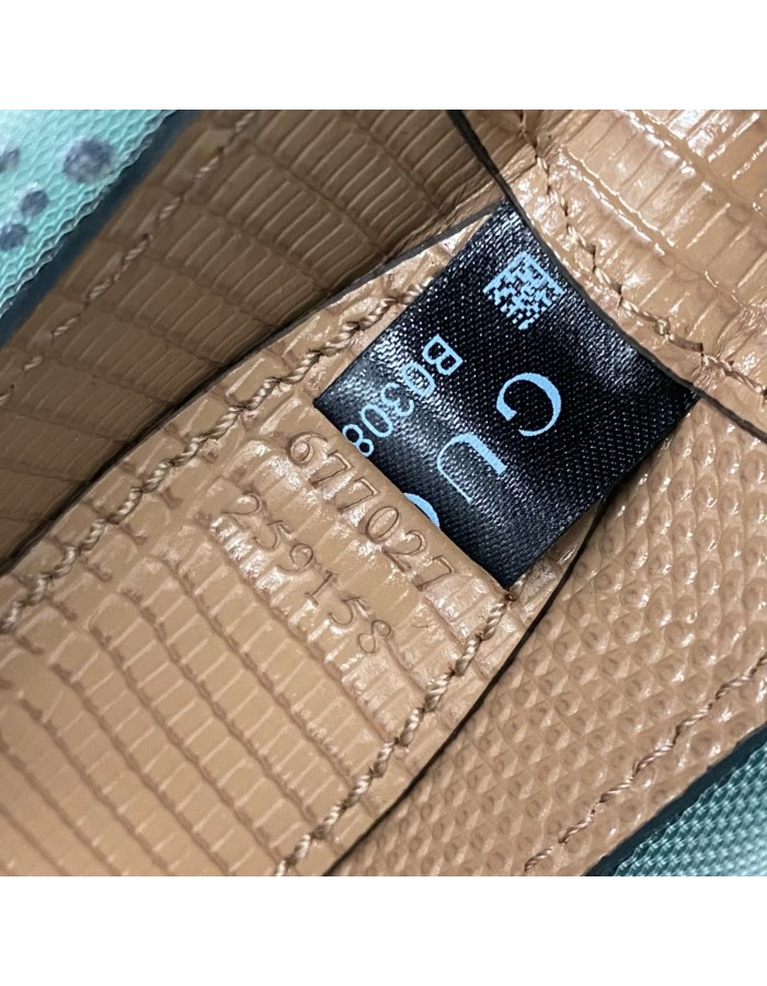 Mini borsa Jackie 1961 in lucertola con cristalli GG GUCCI