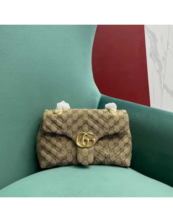 Borsa a spalla GG Marmont matelassé GUCCI