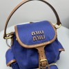 Zaino in canvas e pelle MIUMIU