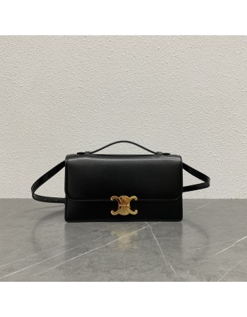 Folio Triomphe medio in pelle di vitello lucida CELINE