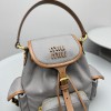 Zaino in canvas e pelle MIUMIU