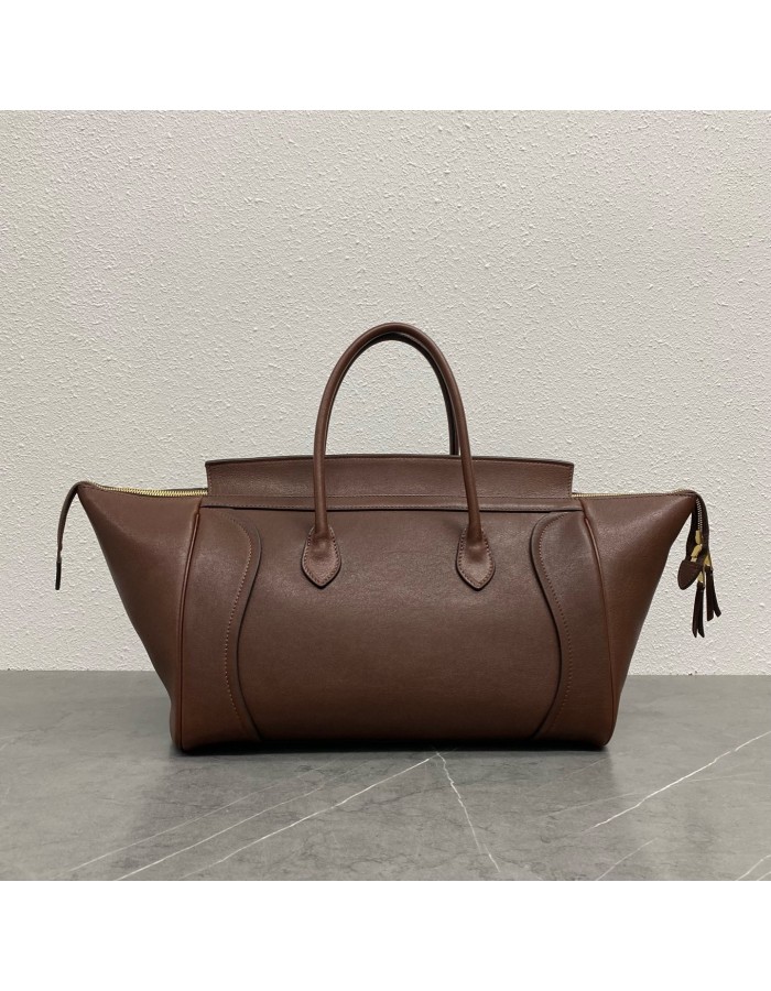 LUGGAGE IN MORBIDA PELLE DI AGNELLO LUCIDA CELINE