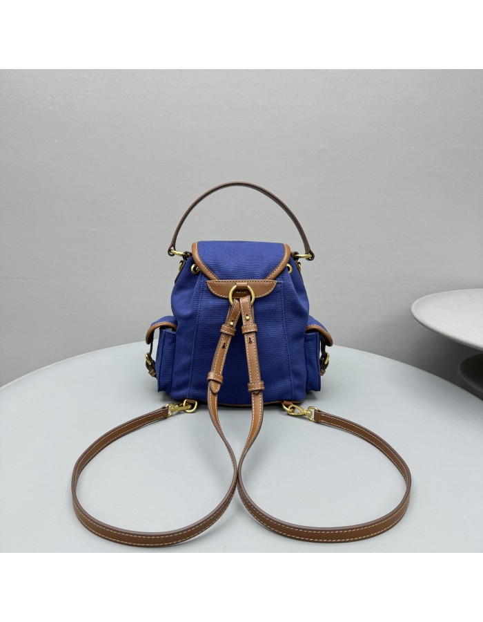 Zaino in canvas e pelle MIUMIU