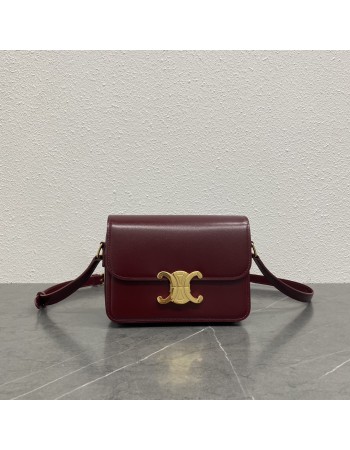 Borsa Teen Triomphe in pelle di vitello lucida CELINE
