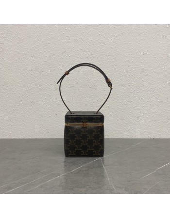 CUBE IN TELA TRIOMPHE E PELLE DI VITELLO NATURALE CELINE