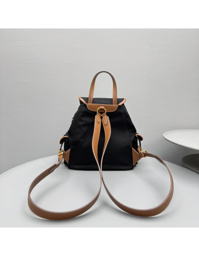 Zaino in canvas e pelle MIUMIU