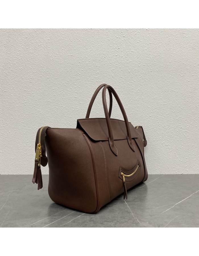 LUGGAGE IN MORBIDA PELLE DI AGNELLO LUCIDA CELINE
