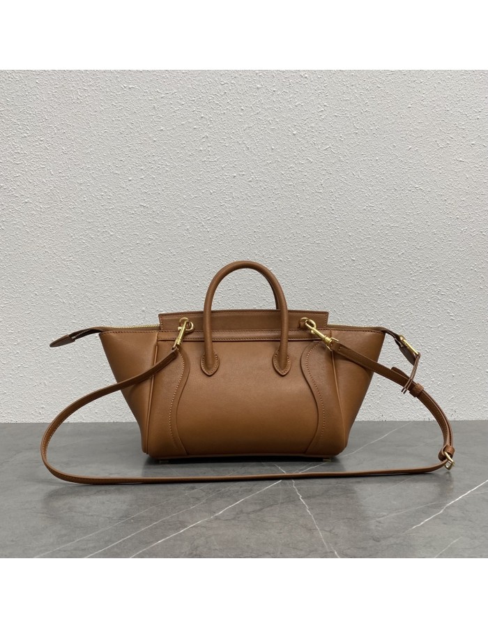 LUGGAGE PICCOLA IN MORBIDA PELLE DI AGNELLO LUCIDA CELINE