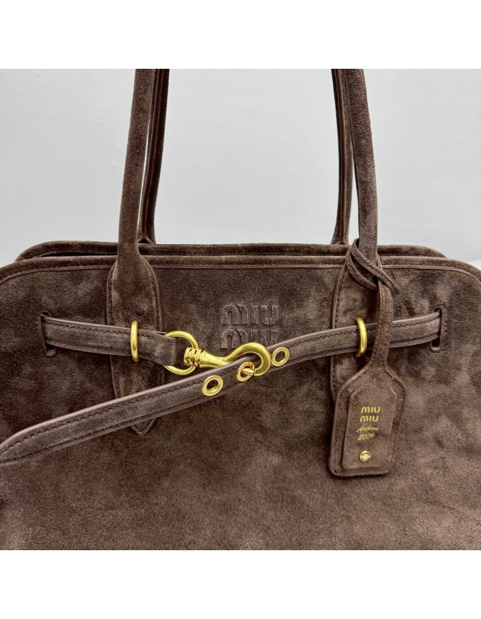 Borsa Aventure in pelle scamosciata MIUMIU