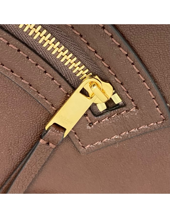 LUGGAGE GRANDE IN MORBIDA PELLE DI AGNELLO LUCIDA CELINE