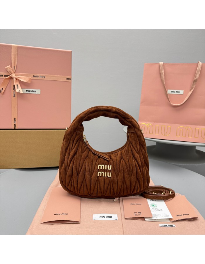 Borsa Wander in pelle scamosciata MIUMIU