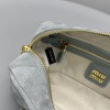 Borsa Arcadie in pelle scamosciata con imbottitura MIUMIU