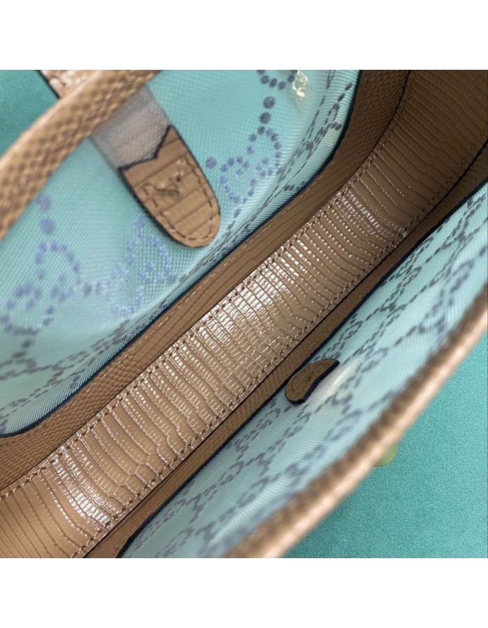 Mini borsa Jackie 1961 in lucertola con cristalli GG GUCCI